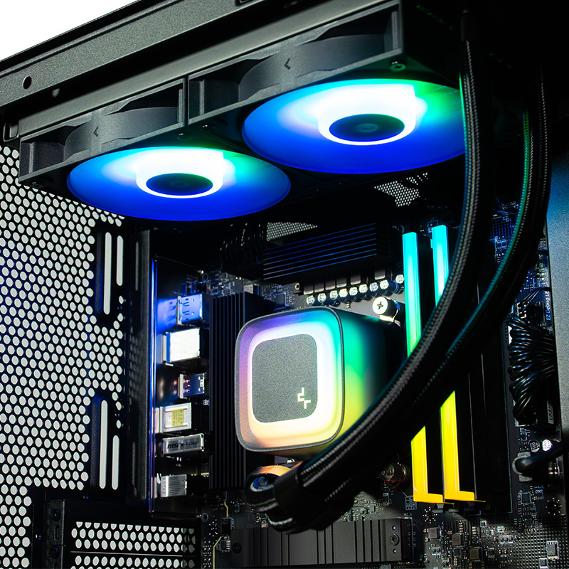 COOLPC Black VI 24Hr - Ryzen 7 7800X3D / GeForce RTX 5070 12GB / 48GB / SSD 1TB / W11P