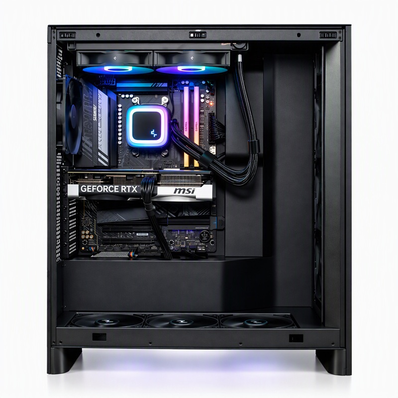 COOLPC Black VI 24Hr - Ryzen 7 7800X3D / GeForce RTX 5070 12GB / 48GB / SSD 1TB / W11P