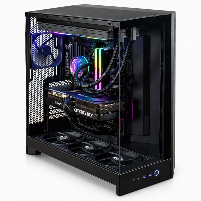 COOLPC Black VII 24Hr - Ryzen 7 9800X3D / GeForce RTX 5070 Ti 16GB / 48GB / SSD 1TB / W11P