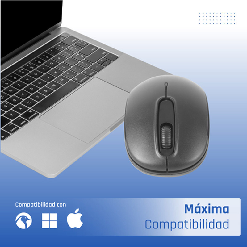 Ratón iggual WOM-STANDARD-3D 1000 DPI Negro