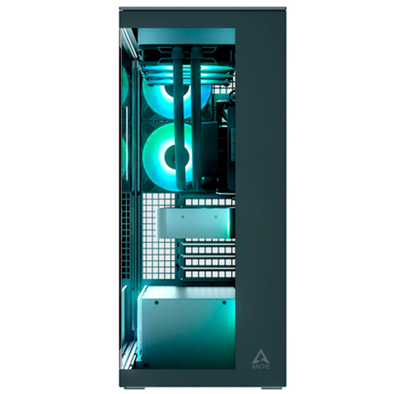 Caja/Torre Arctic Xtender Premium Black Clear ARGB Negro