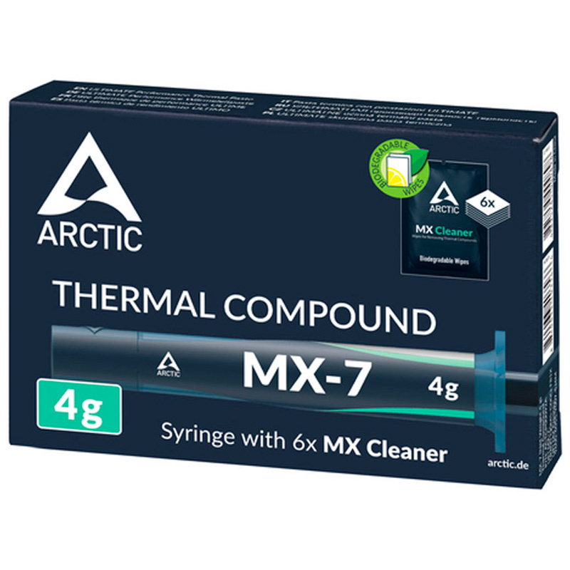 Pasta Térmica Arctic MX-7 Con Limpiador MX Cleaner 4g Gris