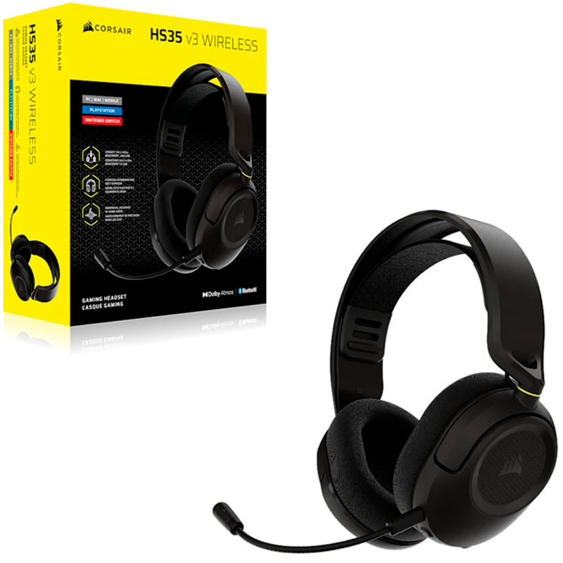 Auriculares Corsair HS35 v3 Wireless Negro / Carbono