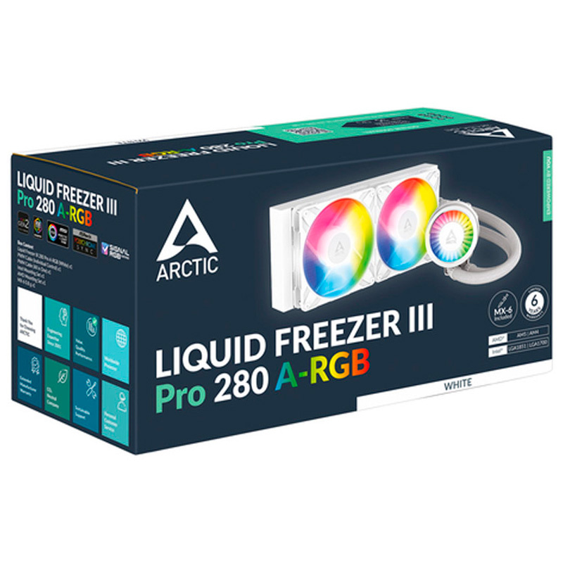 Kit Refrigeración Líquida Arctic Liquid Freezer III Pro 280 ARGB Blanco