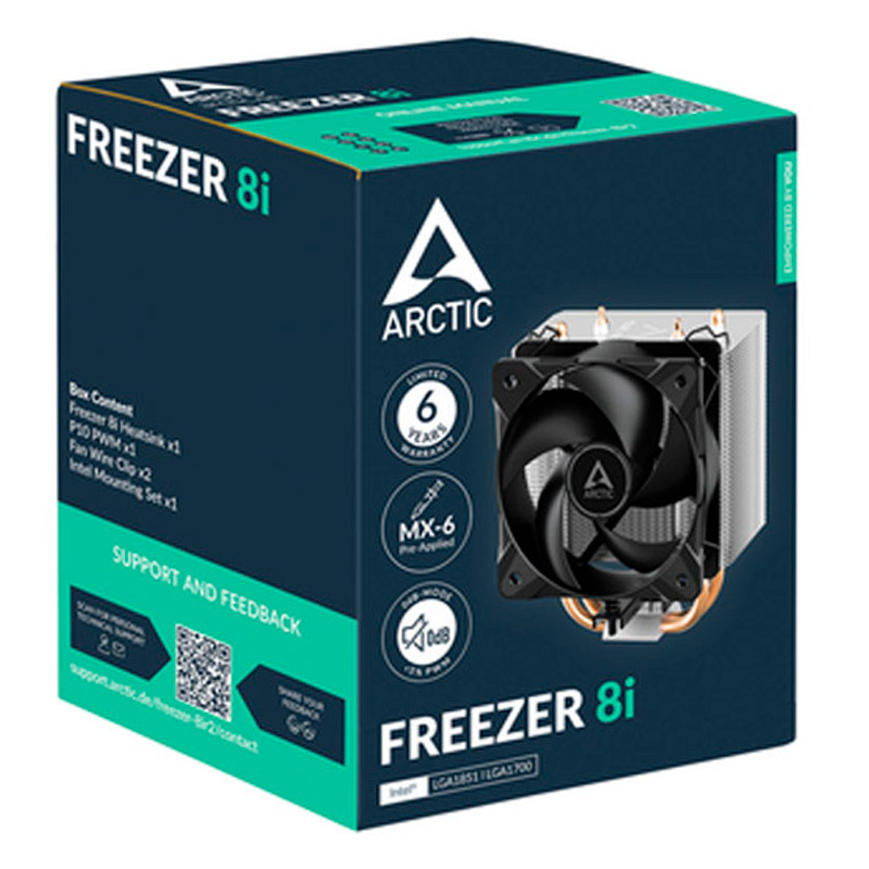 Disipador CPU Arctic Freezer 8Ai 100mm Intel