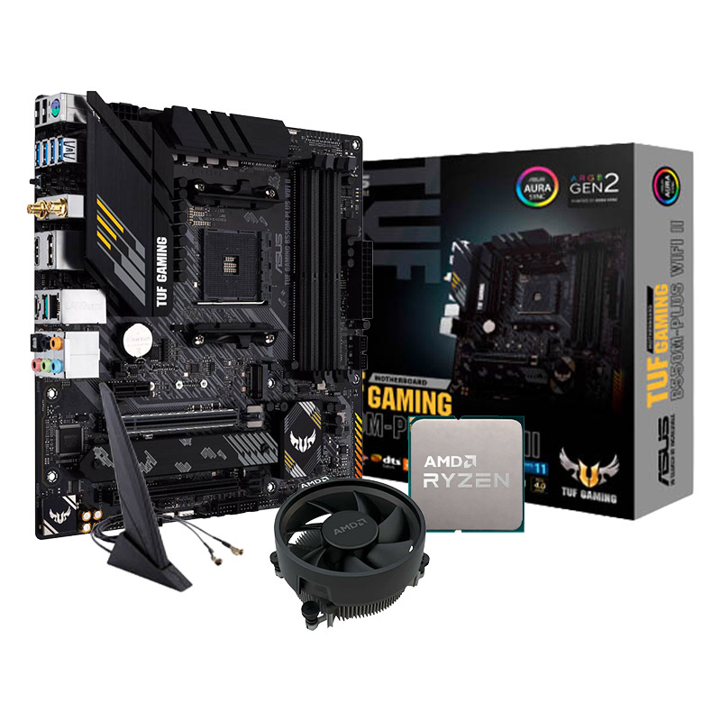 Pack AMD Ryzen 5700X MPK + Asus TUF B550M-PLUS WIFI