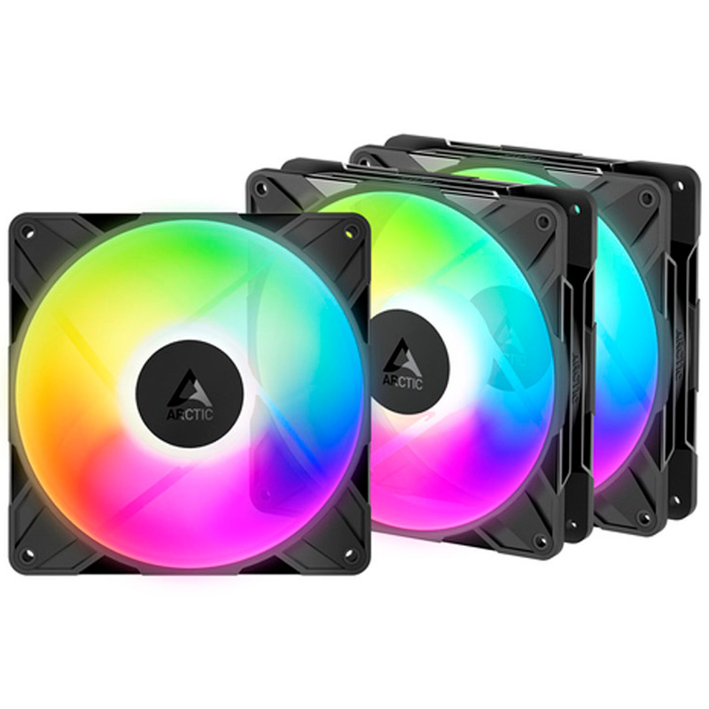 Ventilador Arctic P14 Pro Reverse ARGB 140mm Triple Pack Negro