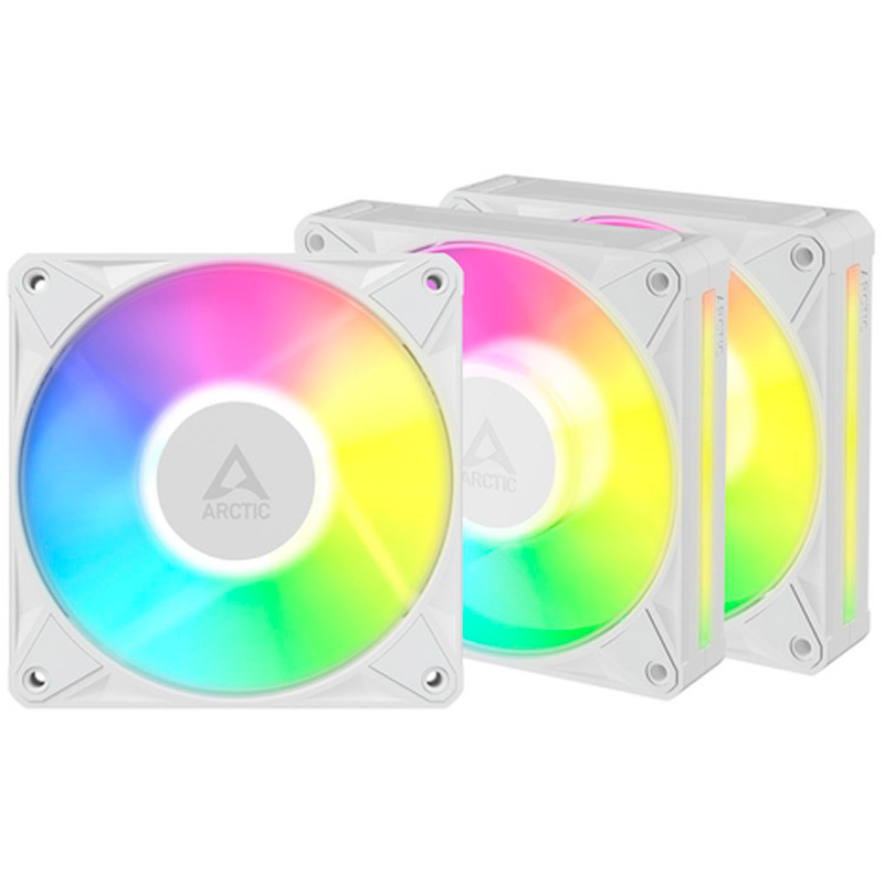 Ventilador Arctic BioniX P12 ARGB 120mm Triple Pack Blanco