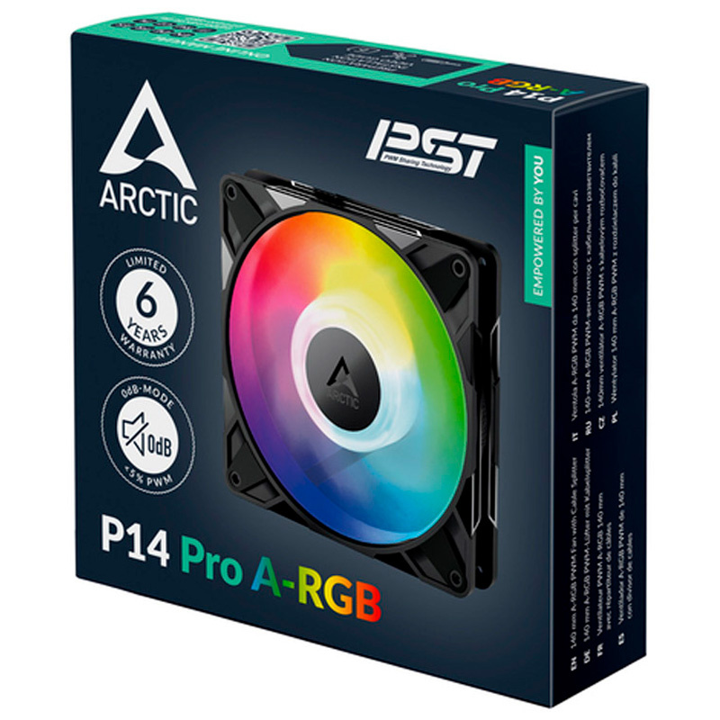Ventilador Arctic P14 Pro ARGB 140mm Negro