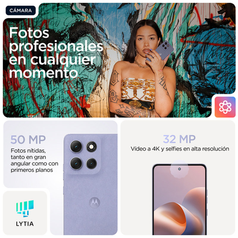 Smartphone/Móvil Motorola Moto G86 6.67 pulgadas 8GB 256GB 5G PANTONE Cosmic Sky