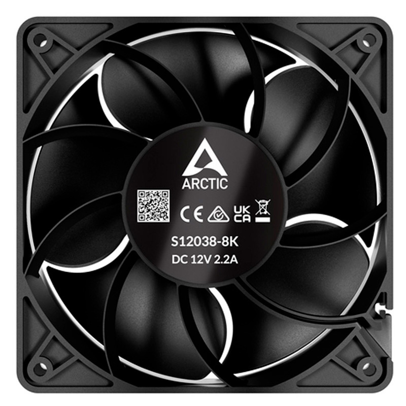 Ventilador Arctic S12038-8K 120mm Triple Pack Negro