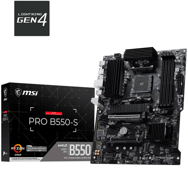 Placa Base MSI PRO B550-S Socket AM4 ATX
