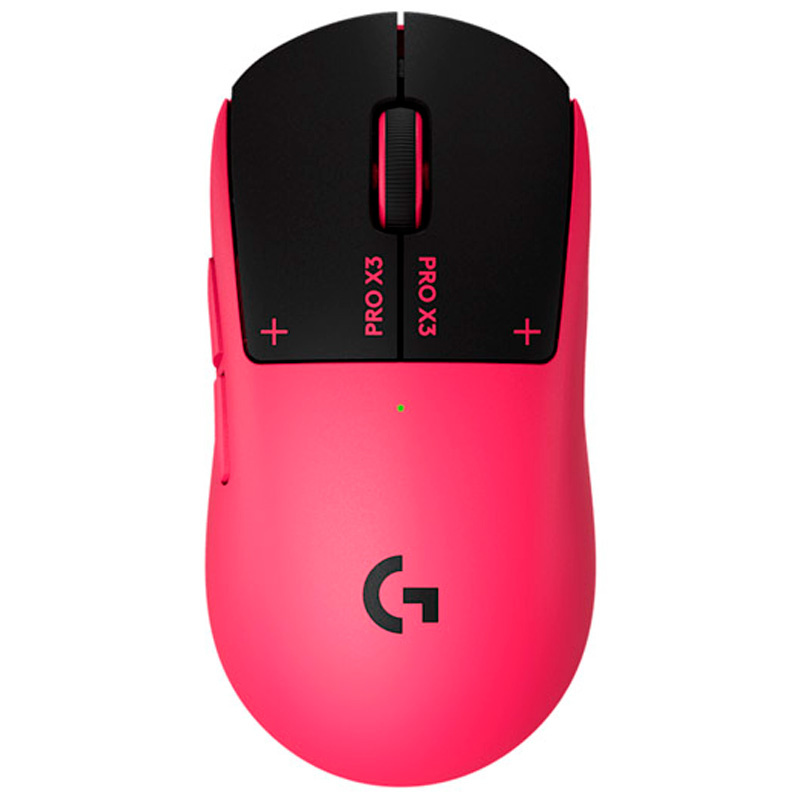 Ratón Logitech G PRO X3 SUPERSTRIKE 48000 Dpi Inalámbrico LIGHTSPEED Sensor HERO 2 Magenta Eclipse