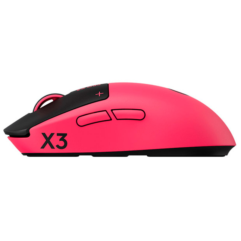 Ratón Logitech G PRO X3 SUPERSTRIKE 48000 Dpi Inalámbrico LIGHTSPEED Sensor HERO 2 Magenta Eclipse