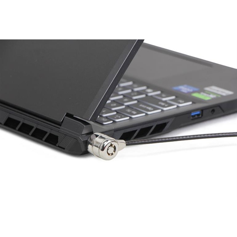 Cable Gembird Seguridad Para Portátiles Candado Con Llave 1.8m Acero