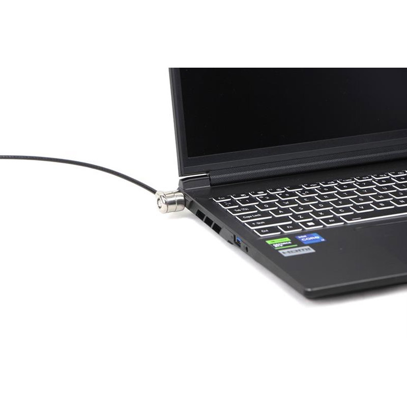Cable Gembird Seguridad Para Portátiles Candado Con Llave 1.8m Acero