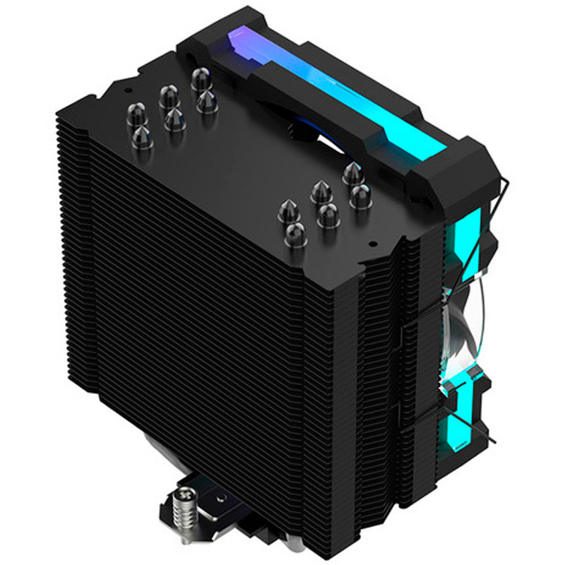 Disipador CPU Coolbox H6 Ring ARGB 120mm Negro
