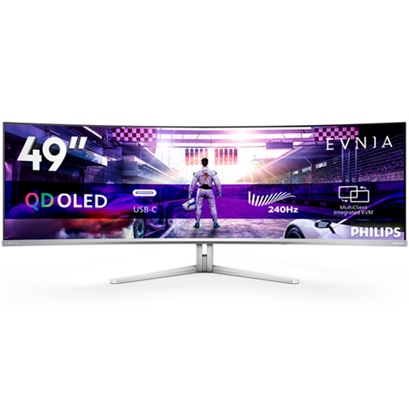 Monitor Philips Evnia 8000 49M2C8900 48.9 pulgadas DQHD QD-OLED 240Hz 0.03ms HDR AMD FreeSync Premium Pro Curvo