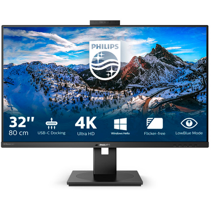 Monitor Philips Brilliance P-Line 329P1H 31.5 pulgadas 4K UHD IPS 75Hz 4ms Webcam