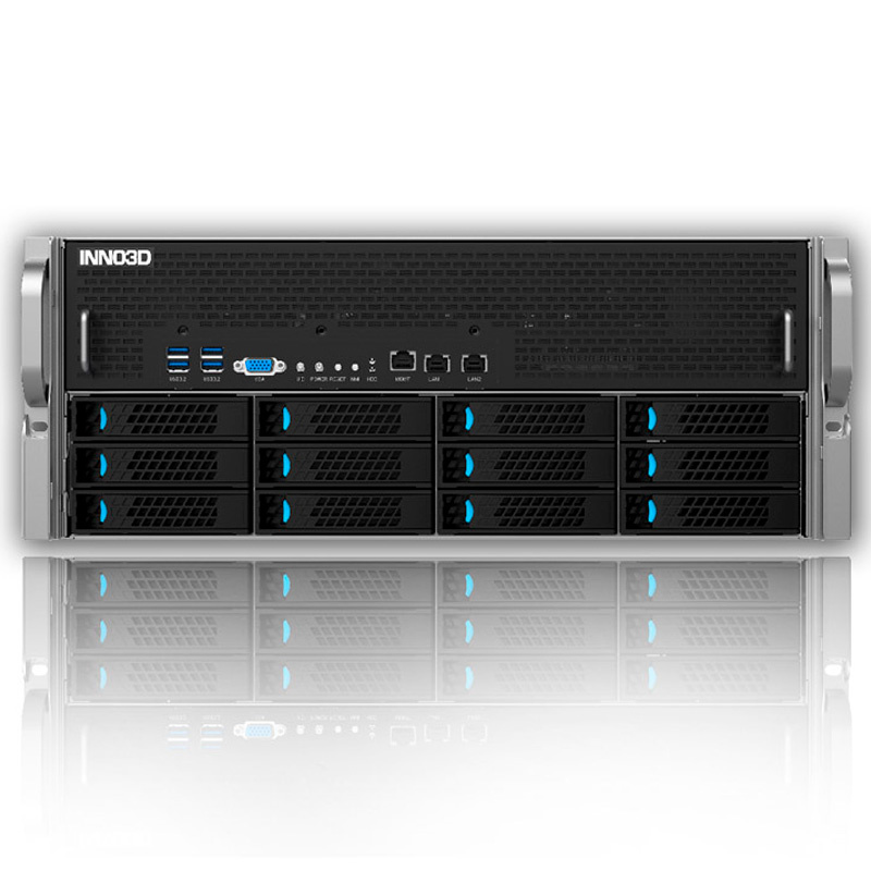 Servidor INNO3D AGS-4920 4U Rack Dual SP5 AMD EPYC 9004 24x DDR5 10x PCIe 5.0 x16