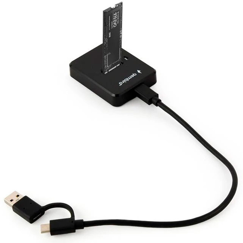 Estación Acoplamiento Gembird DD-U3M2 Docking Station M.2 NVMe Y SATA USB 3.2 Gen 2 Tipo C