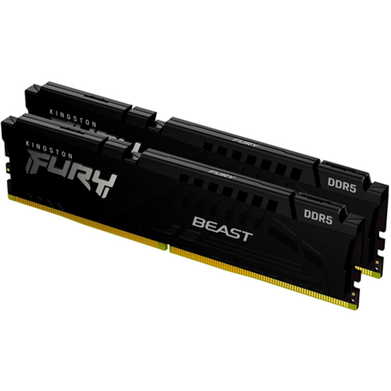 Memoria DDR5 Kingston Fury Beast 64GB 2x32GB 6400MHz CL32 EXPO-XMP Negro