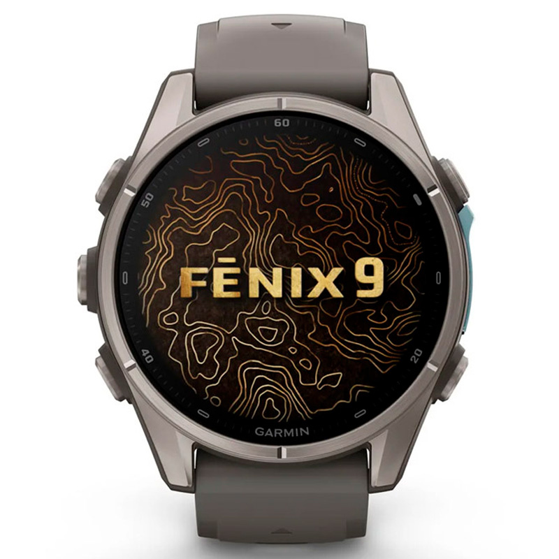 Smartwatch Garmin fenix 9 43mm AMOLED 1.3 pulgadas Titanio Con Correa De Silicona