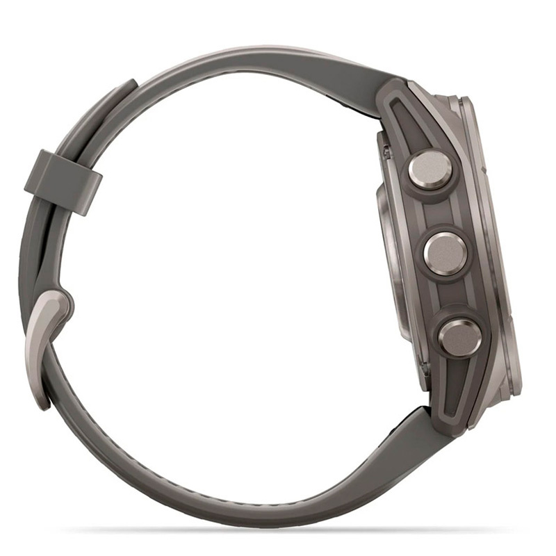 Smartwatch Garmin fenix 9 43mm AMOLED 1.3 pulgadas Titanio Con Correa De Silicona