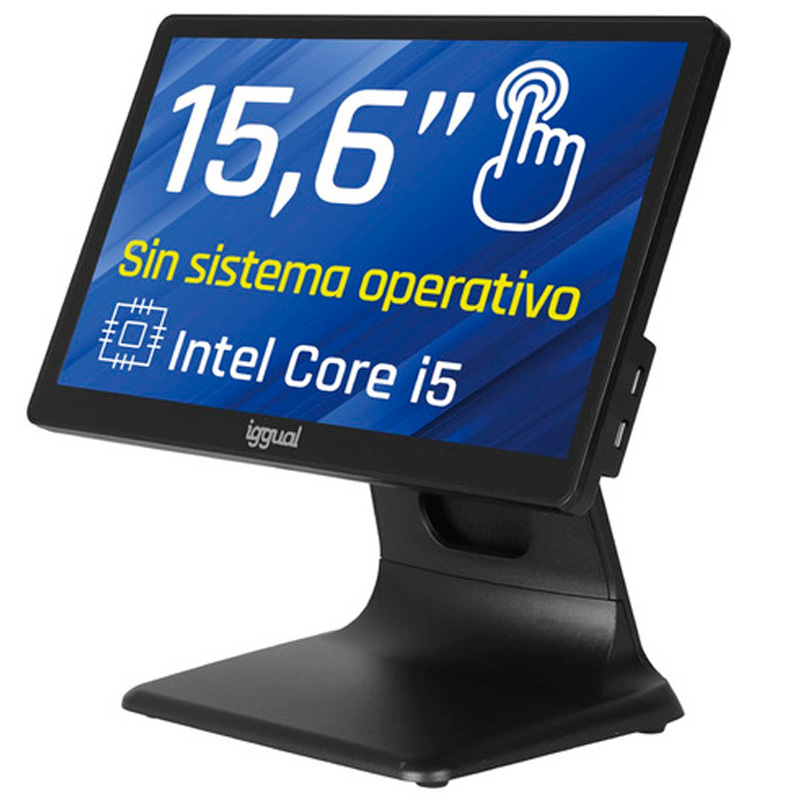 TPV iggual AIO Intel Core i5-8350U 4GB 128GB 15.6 pulgadas FreeDOS Negro