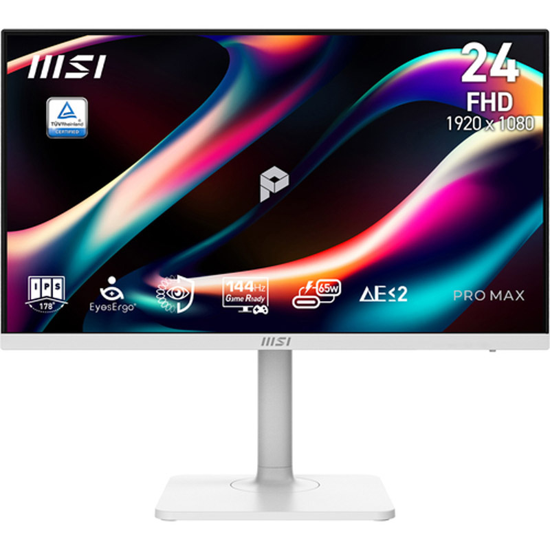 Monitor MSI PRO MAX 241PHW E14 23.8 pulgadas FHD IPS 144Hz 1ms HDR AMD FreeSync