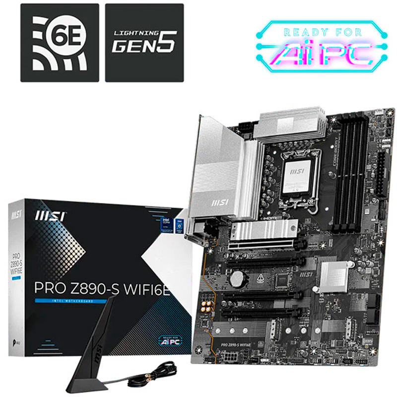 Placa Base MSI PRO Z890-S WIFI6E ATX Socket 1851