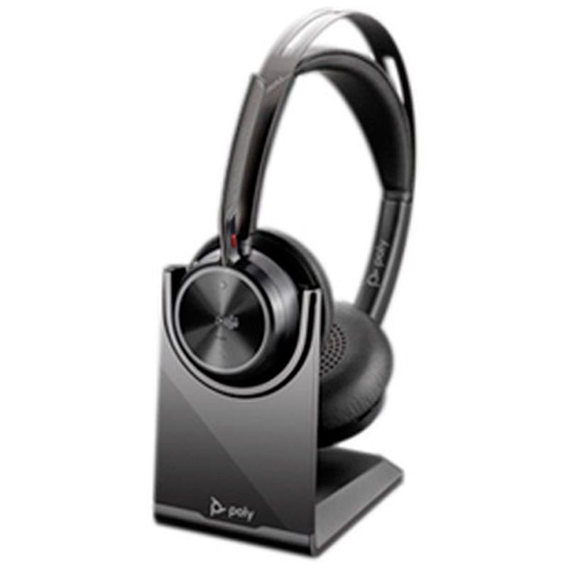 Auriculares HP Poly Voyager Focus 2 Bluetooth ANC Certificado Microsoft Teams Con Soporte De Carga Negro
