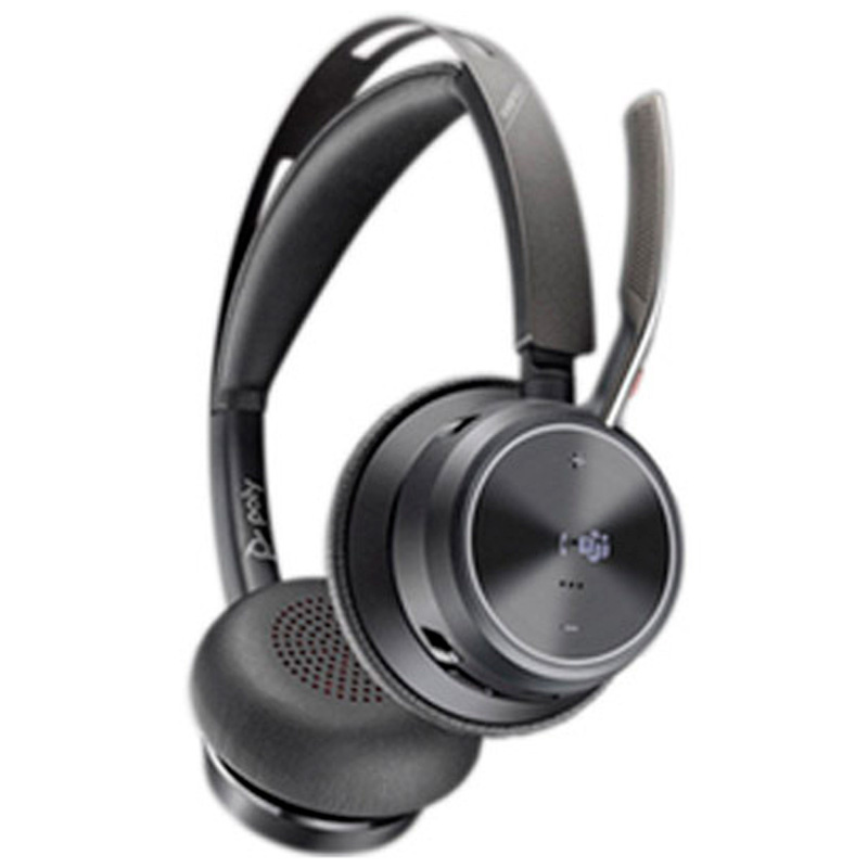 Auriculares HP Poly Voyager Focus 2 Bluetooth ANC Certificado Microsoft Teams Con Soporte De Carga Negro