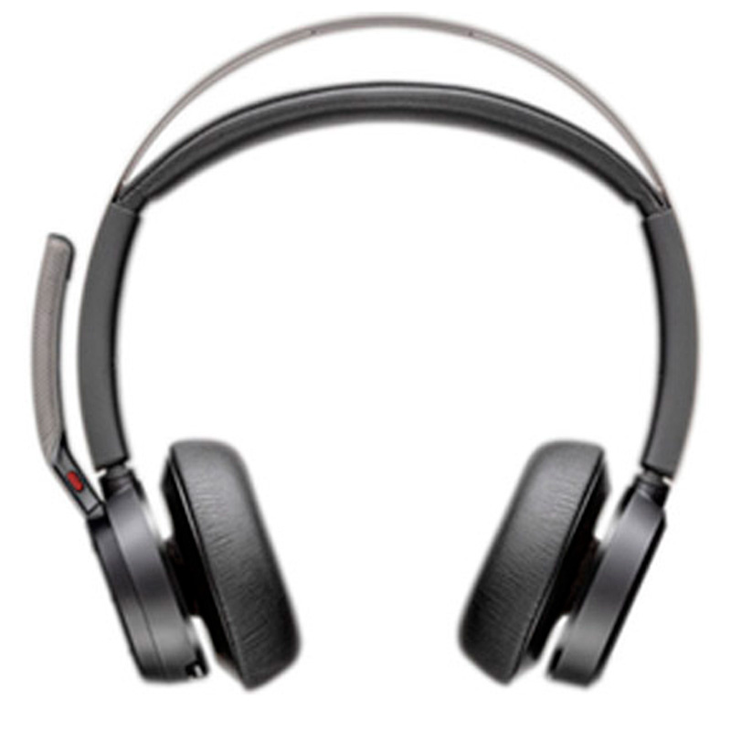 Auriculares HP Poly Voyager Focus 2 Bluetooth ANC Certificado Microsoft + Adaptador USB-C/A + Soporte De Carga