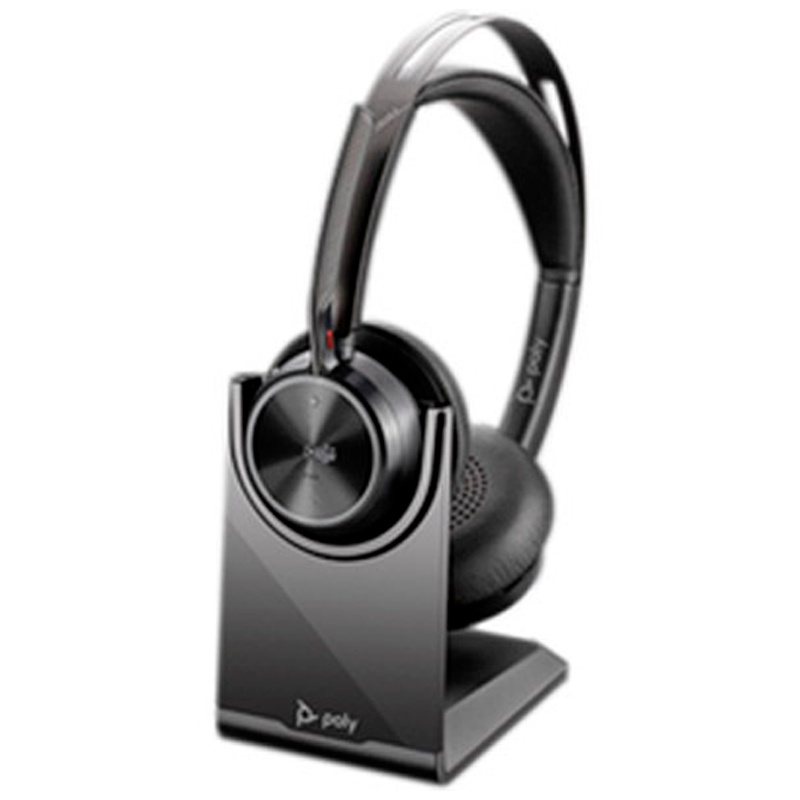 Auriculares HP Poly Voyager Focus 2 Bluetooth ANC Certificado Microsoft + Adaptador USB-C/A + Soporte De Carga