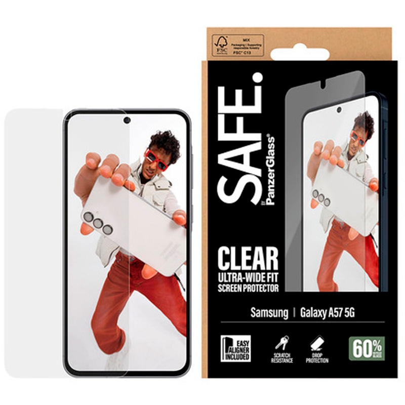 Protector Pantalla SAFE by PanzerGlass SA11783 De Cristal Templado Samsung Galaxy A57 5G Transparente
