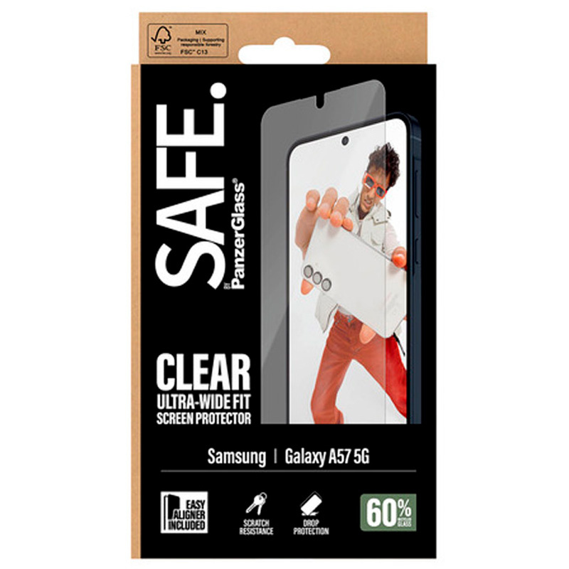 Protector Pantalla SAFE by PanzerGlass SA11783 De Cristal Templado Samsung Galaxy A57 5G Transparente