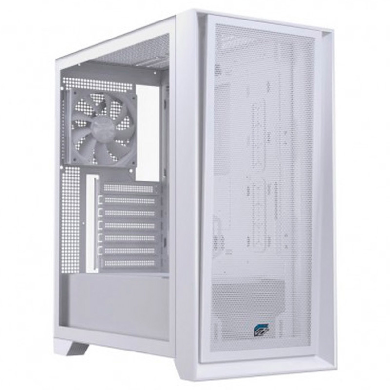 Caja/Torre Einarex Pulse P600 Core Cristal Templado Blanca