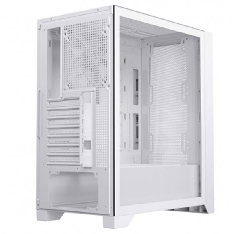 Caja/Torre Einarex Pulse P600 Core Cristal Templado Blanca