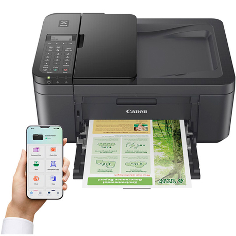 Impresora Multifunción Canon Pixma TR4755i Fotográfica 4 En 1 Wi-Fi Negra