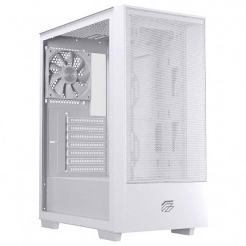 Caja/Torre Einarex Pulse P100 Core Cristal Templado Blanca
