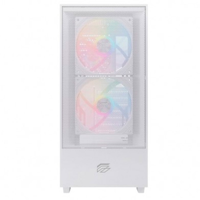 Caja/Torre Einarex Pulse P100 RGB Cristal Templado Blanca