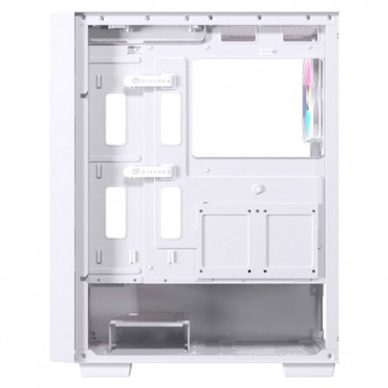 Caja/Torre Einarex Pulse P100 RGB Cristal Templado Blanca