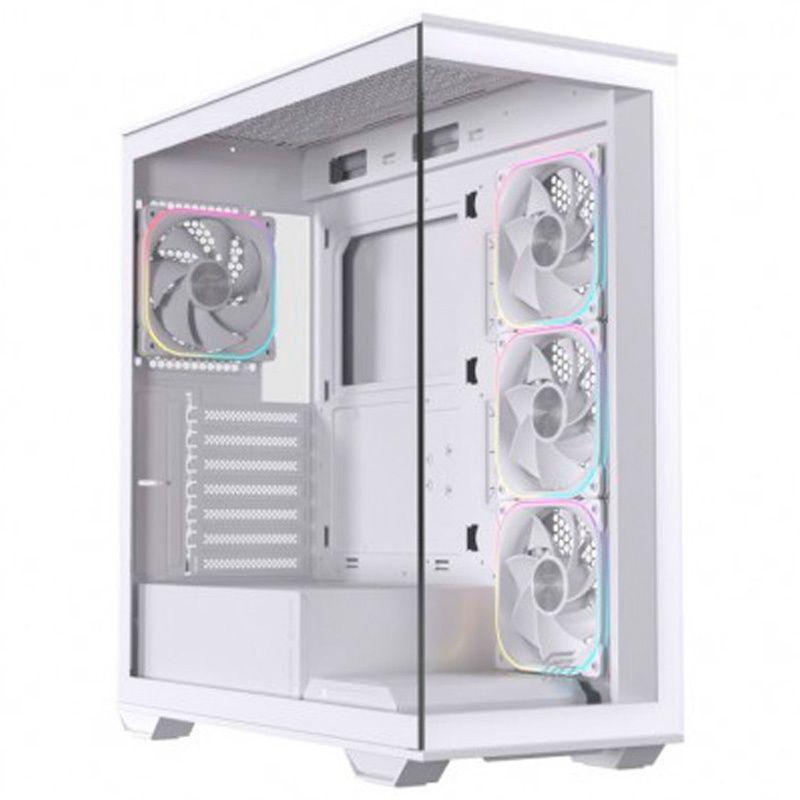 Caja/Torre Einarex Prisma S700 RGB Cristal Templado Blanca