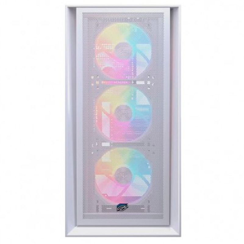 Caja/Torre Einarex Pulse P600 RGB Cristal Templado Blanca