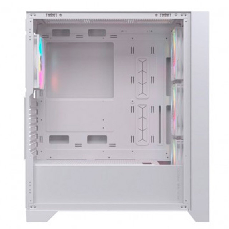 Caja/Torre Einarex Pulse P600 RGB Cristal Templado Blanca