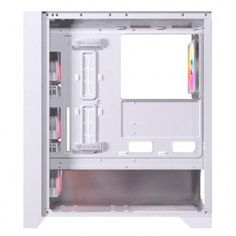 Caja/Torre Einarex Pulse P600 RGB Cristal Templado Blanca