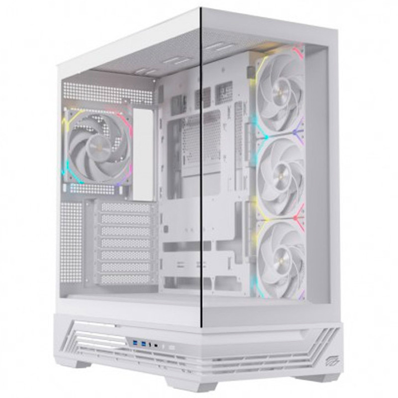 Caja/Torre Einarex Prisma S800 RGB Cristal Templado Blanca