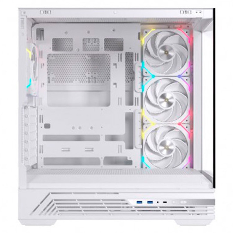 Caja/Torre Einarex Prisma S800 RGB Cristal Templado Blanca
