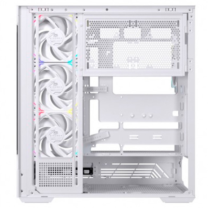 Caja/Torre Einarex Prisma S800 RGB Cristal Templado Blanca